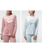 Pijama Microvelour Mujer Buenas Noches