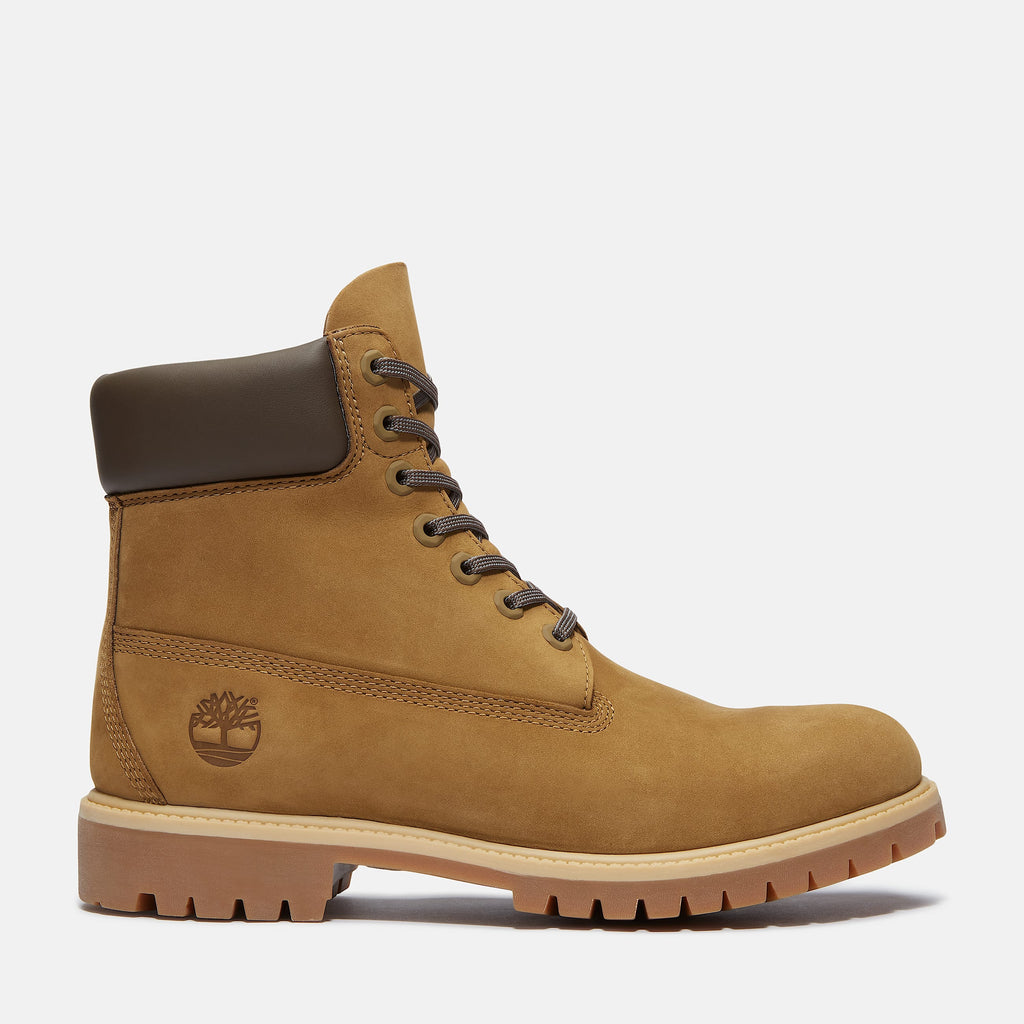 Timberland Bota Premium 6 Pulgadas Oliva Marrón Nubuck (Hombre)
