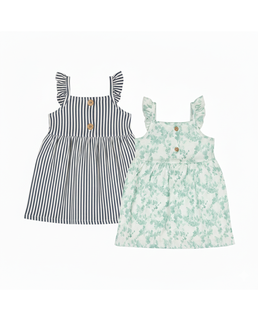 Vestido Infantil Algodón Tirantes