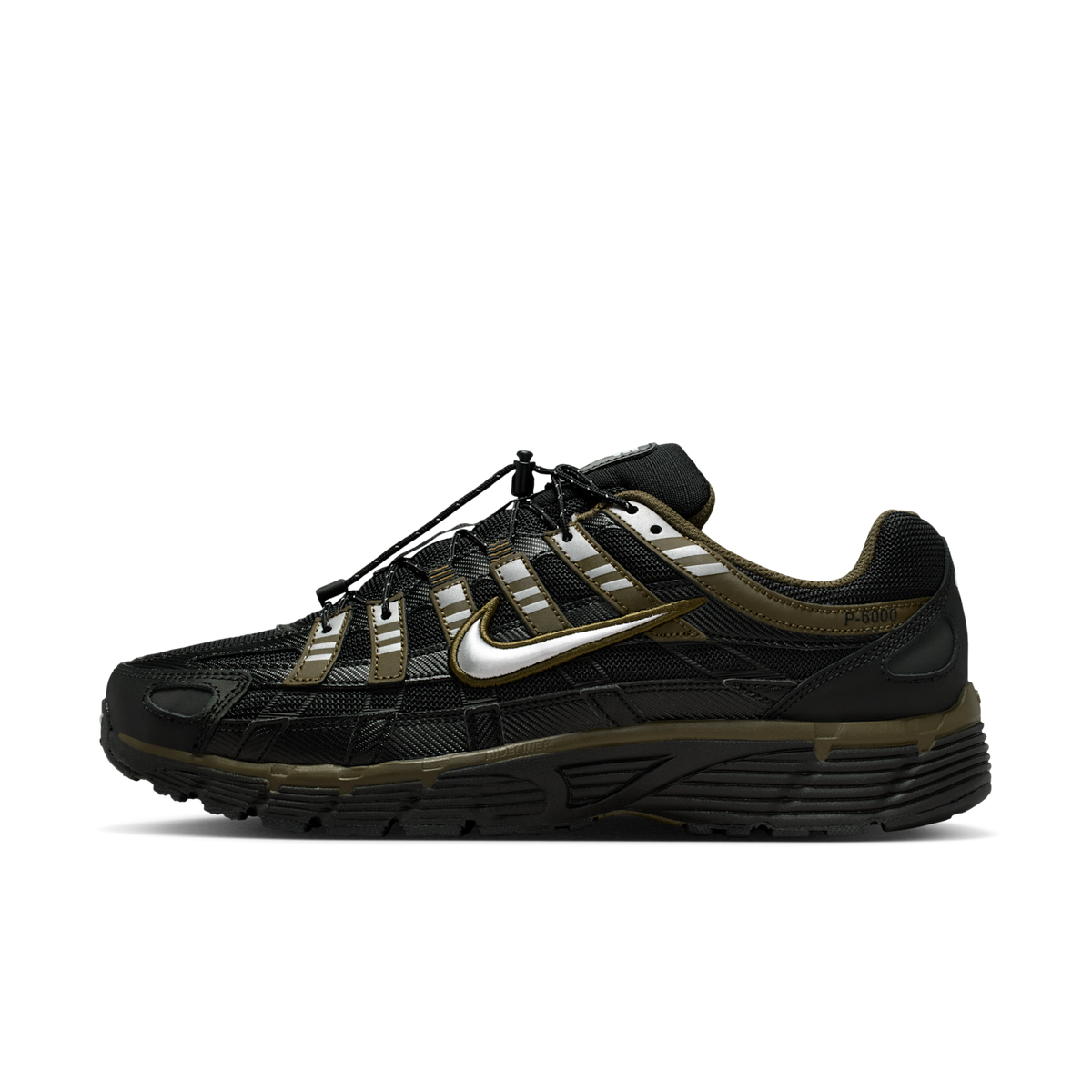 Nike P-6000 Negro Avellana Oscuro vista superior