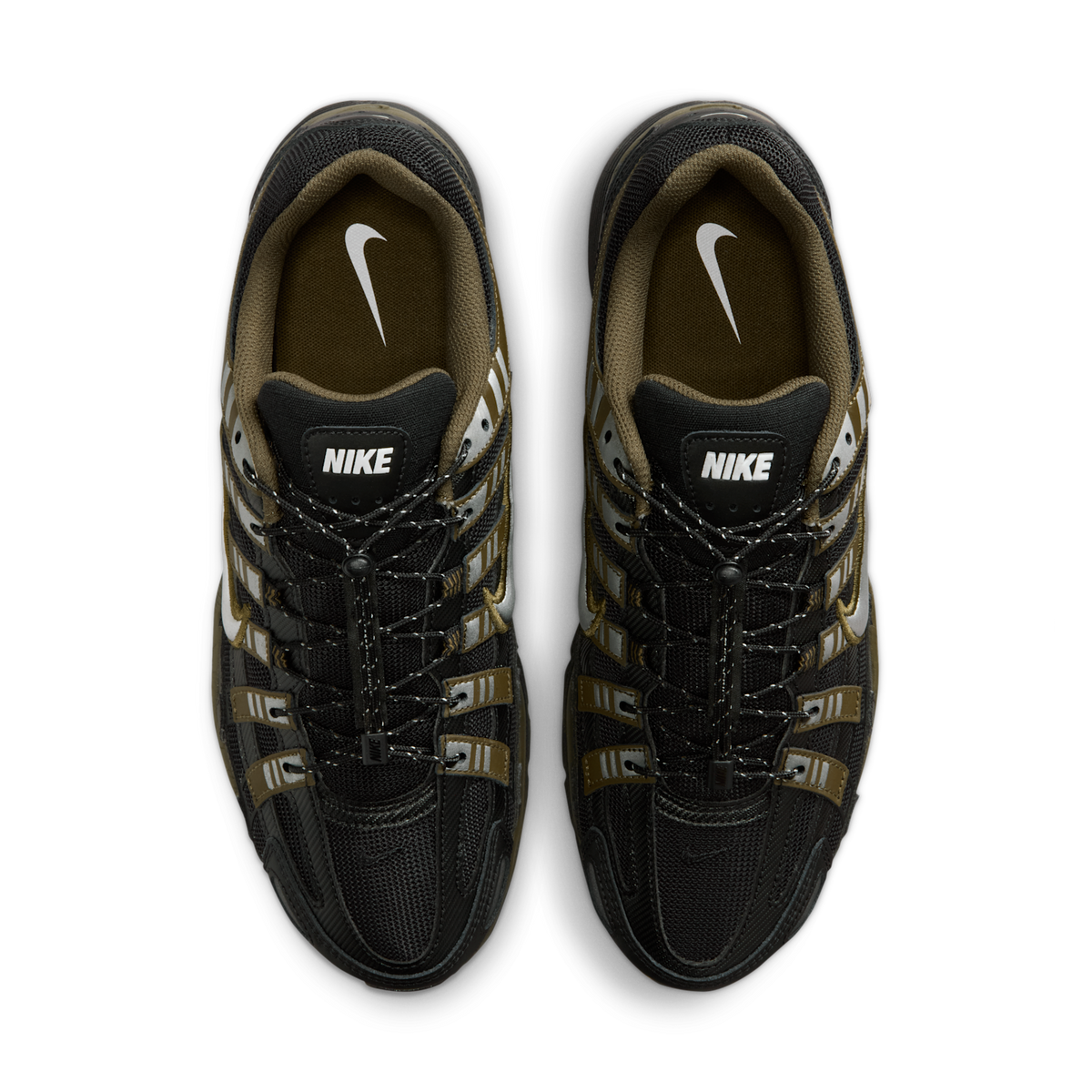 Nike P-6000 Negro Avellana Oscuro par completo