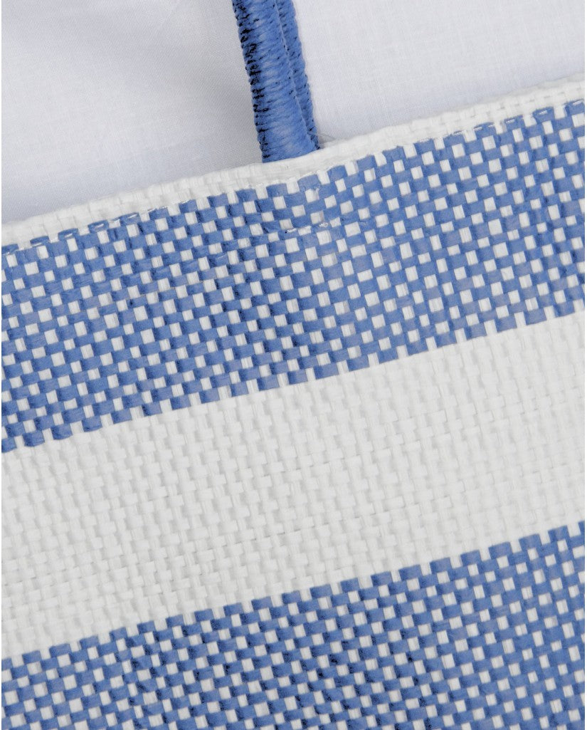 Bolso Capazo Playa o Piscina Azul y Blanco (imagen 2)
