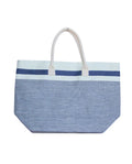 Bolso de Playa o Piscina a Rayas Azul