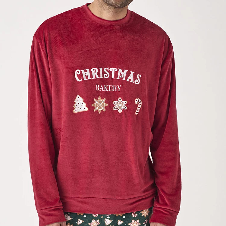 Pijama de Hombre Terciopelo Navidad (imagen 2)