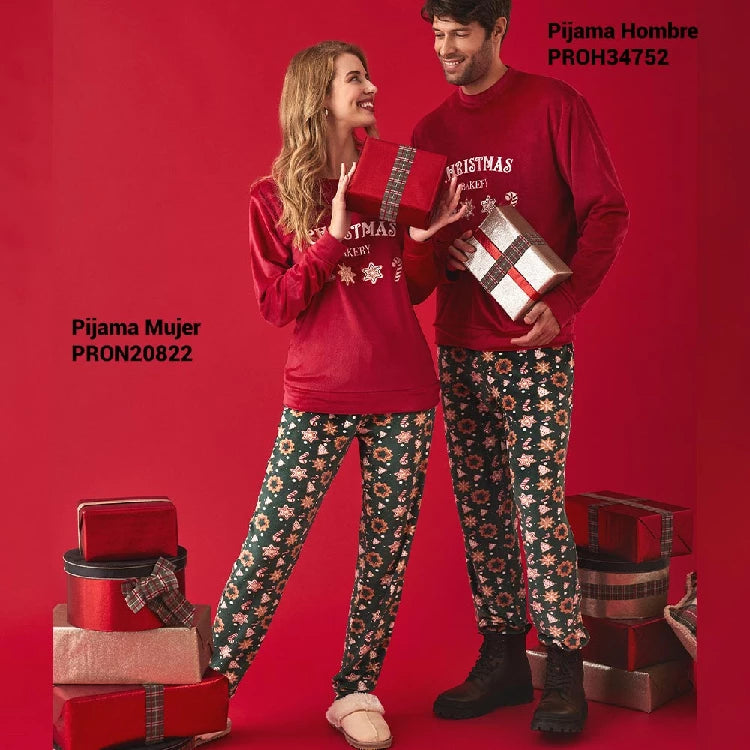 Pijama de Hombre Terciopelo Navidad (imagen 6)