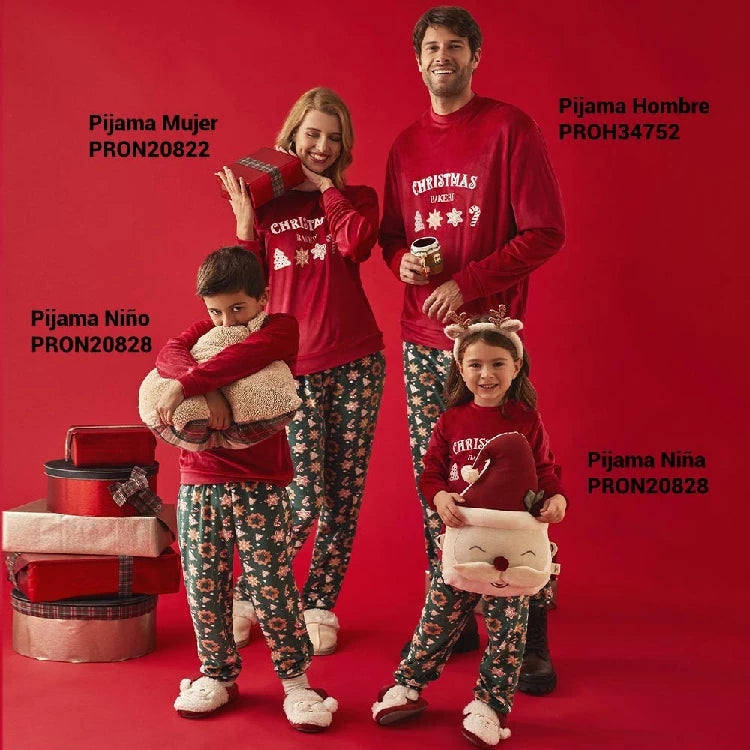 Pijama Infantil Terciopelo Navidad Unisex (imagen 5)
