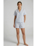 Pijama de Mujer Manga Corta Popelin Viscosa Rayas (imagen 3)
