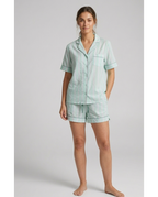 Pijama de Mujer Manga Corta Popelin Viscosa Rayas (imagen 2)