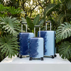 Set de 3 Maletas Rígidas Sierra Graffiti Azul con Ruedas 360° LOOFTYS