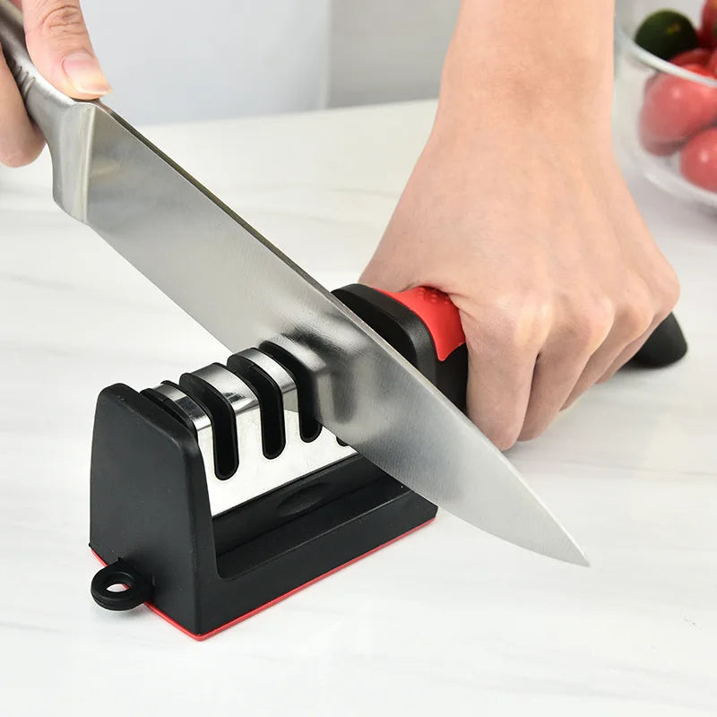 Afilador de cuchillos de cocina de 4 segmentos