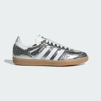 adidas Samba OG Plata Metalizada Mujer vista lateral