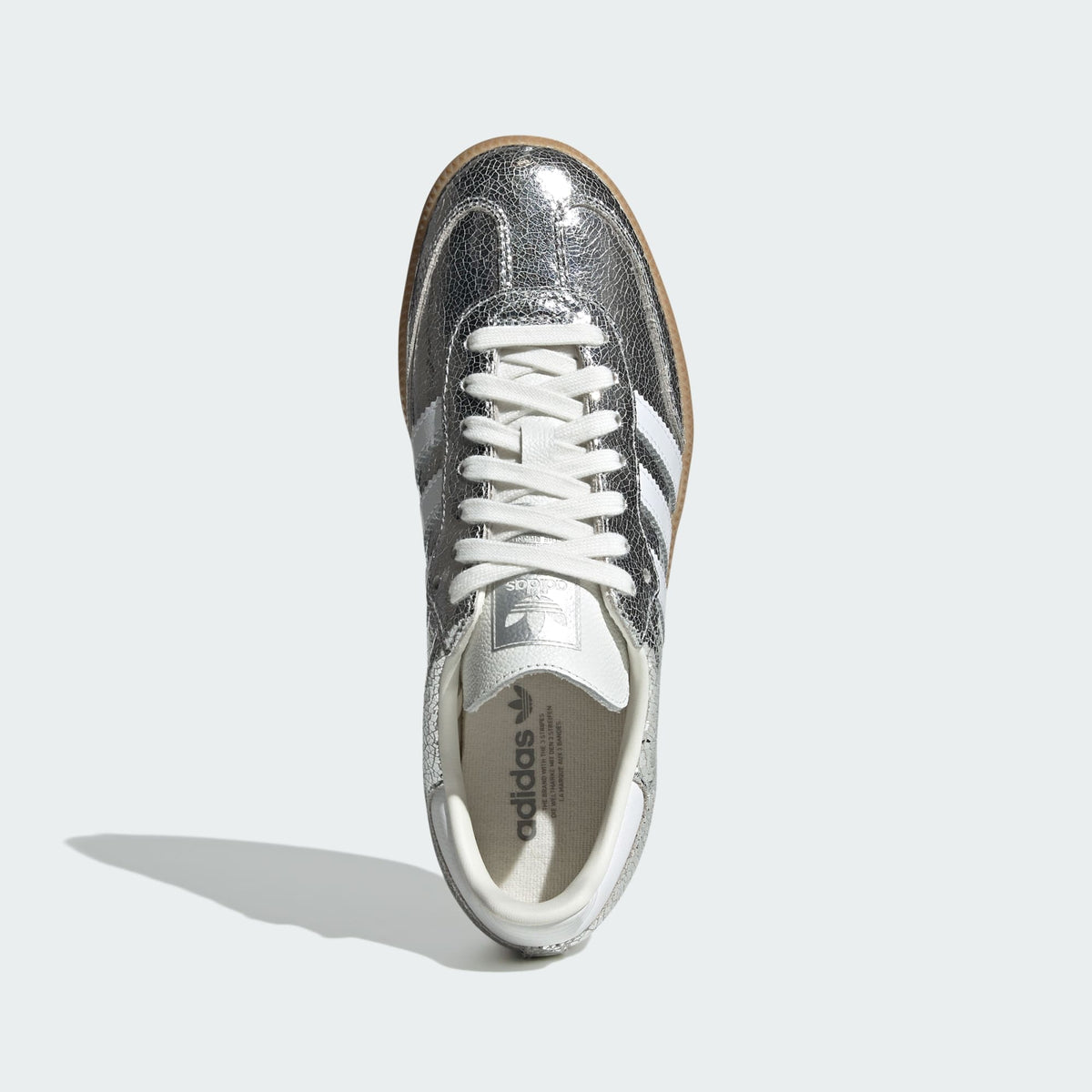 adidas Samba OG Plata Metalizada Mujer vista frontal