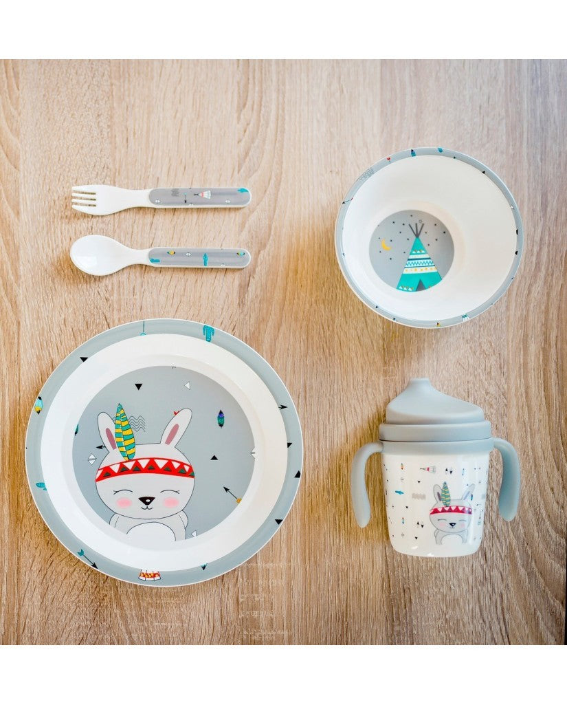Set de Vajilla Infantil Indio (imagen 2)