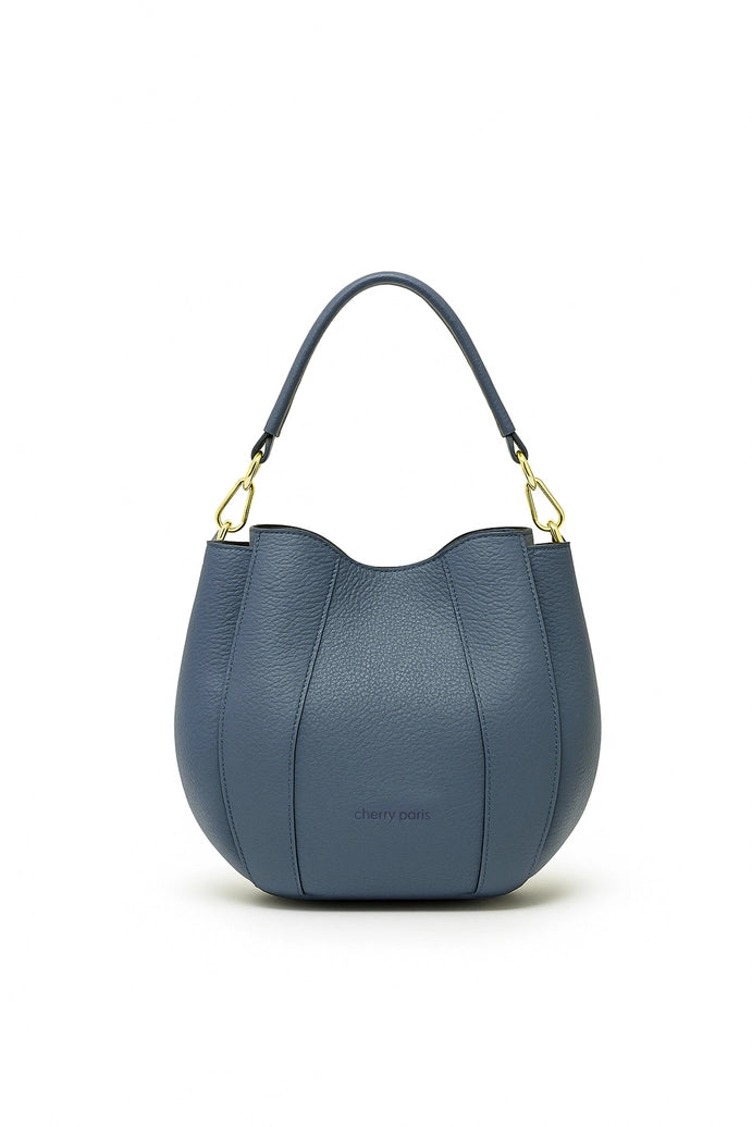 Bolso ODÉLIA de piel de vacuno grabada Cherry Paris