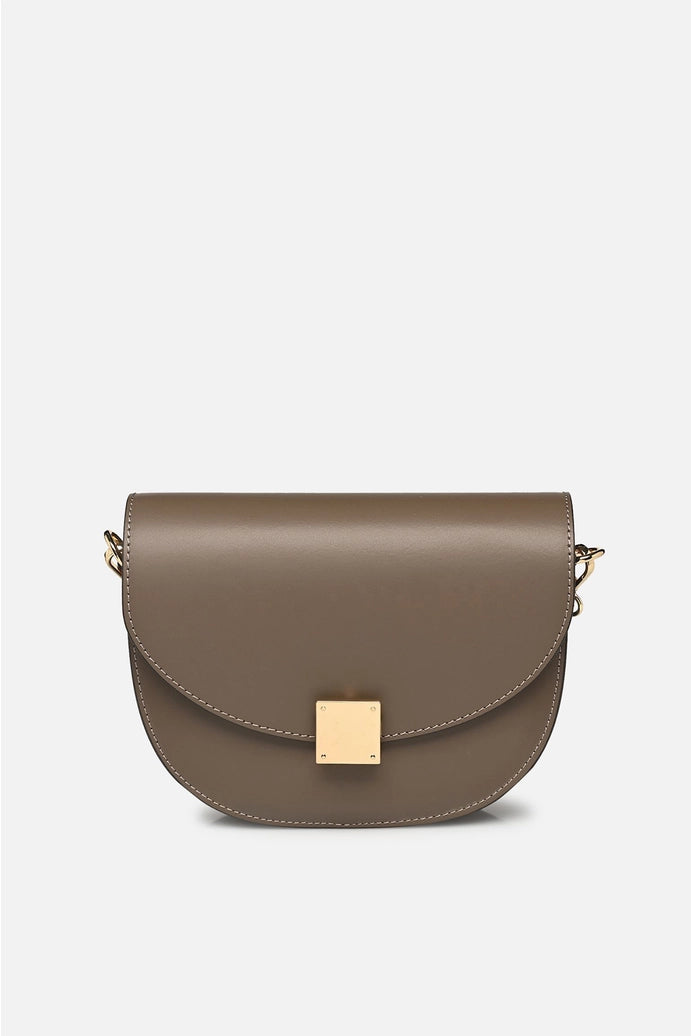 Bolso ZINA de piel de vacuno lisa Cherry Paris