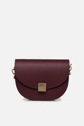 Bolso ZINA de piel de vacuno lisa Cherry Paris