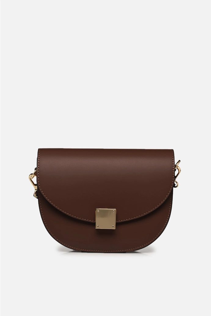 Bolso ZINA de piel de vacuno lisa Cherry Paris