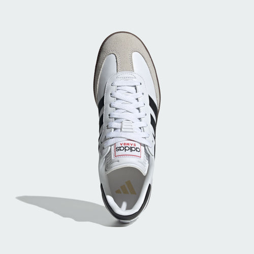 Adidas Samba Indoor Blanca, Negra y Roja - vista lateral