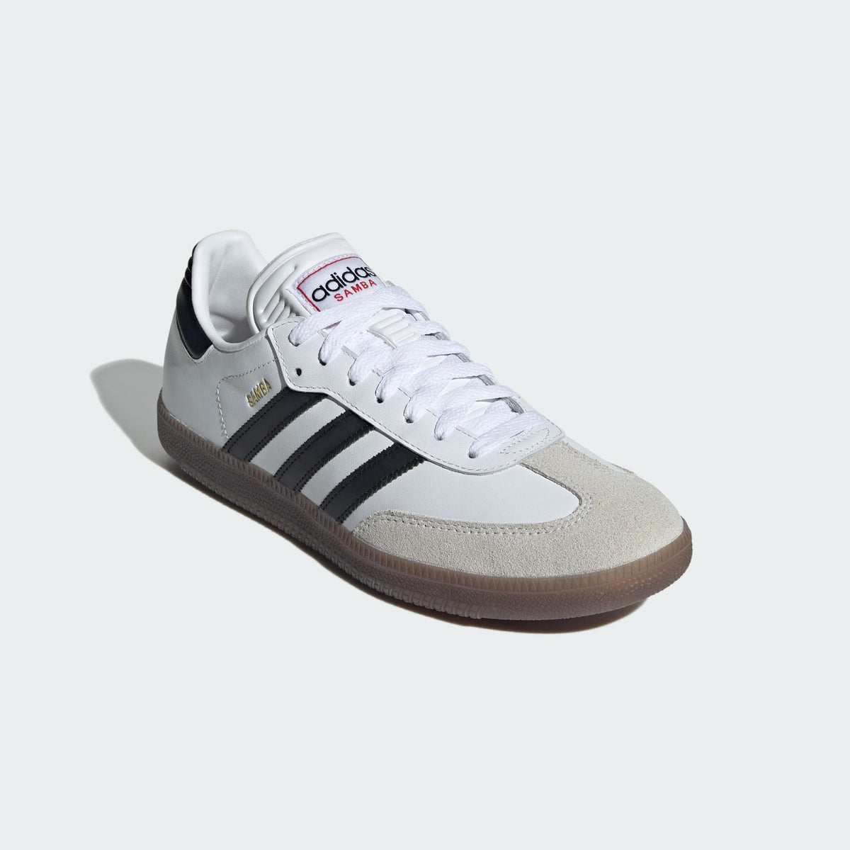 Adidas Samba Indoor Blanca, Negra y Roja - detalle