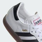 Adidas Samba Indoor Blanca, Negra y Roja - suela