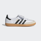 Adidas Samba LT Blanco Negro Dorado - vista lateral