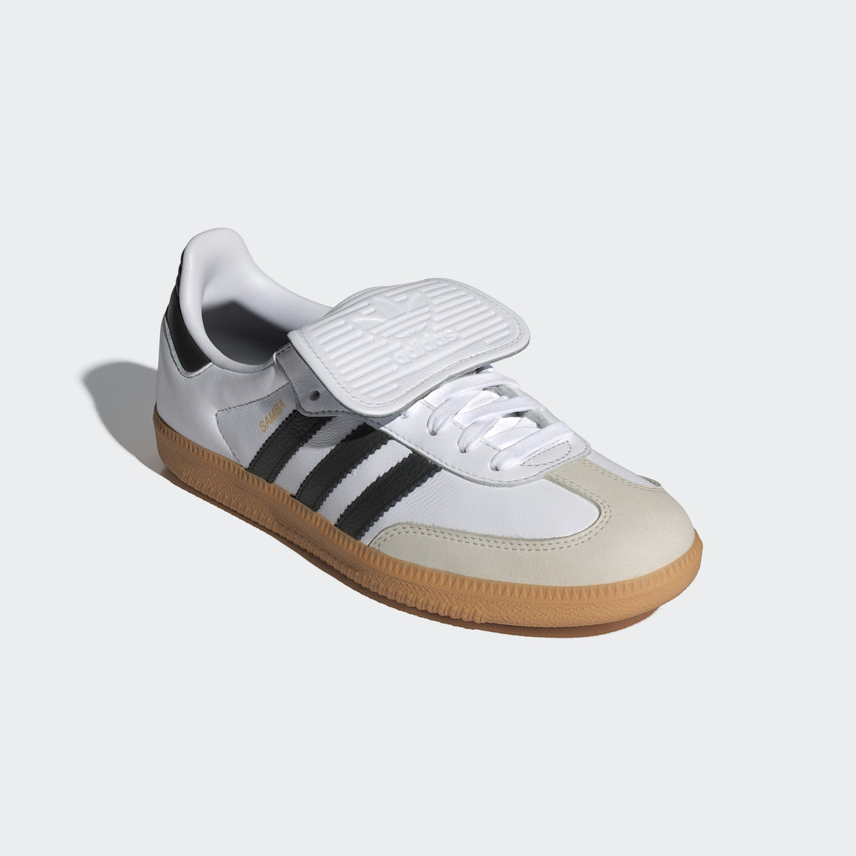 Adidas Samba LT Blanco Negro Dorado - detalle suela