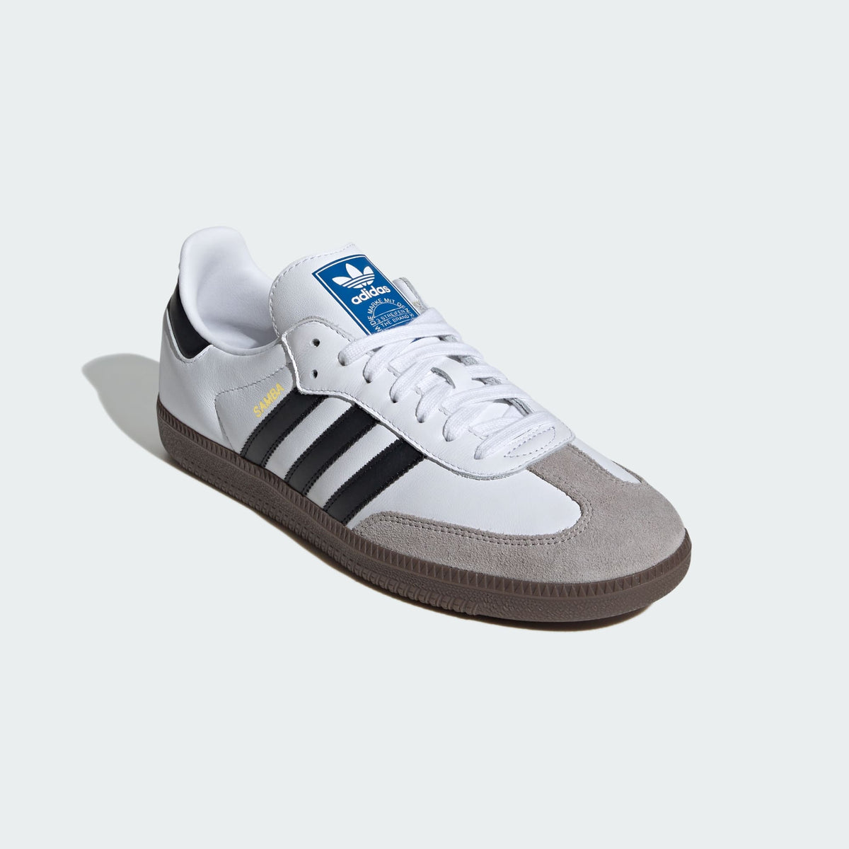 Adidas Samba OG Blanca y Negra - detalle