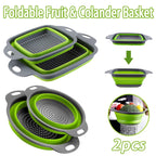 Colador plegable de silicona para cocina