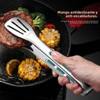 Pinzas de acero inoxidable para alimentos y barbacoa