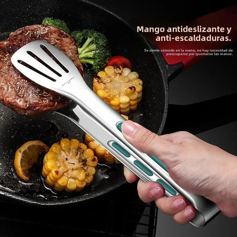Pinzas de acero inoxidable para alimentos y barbacoa