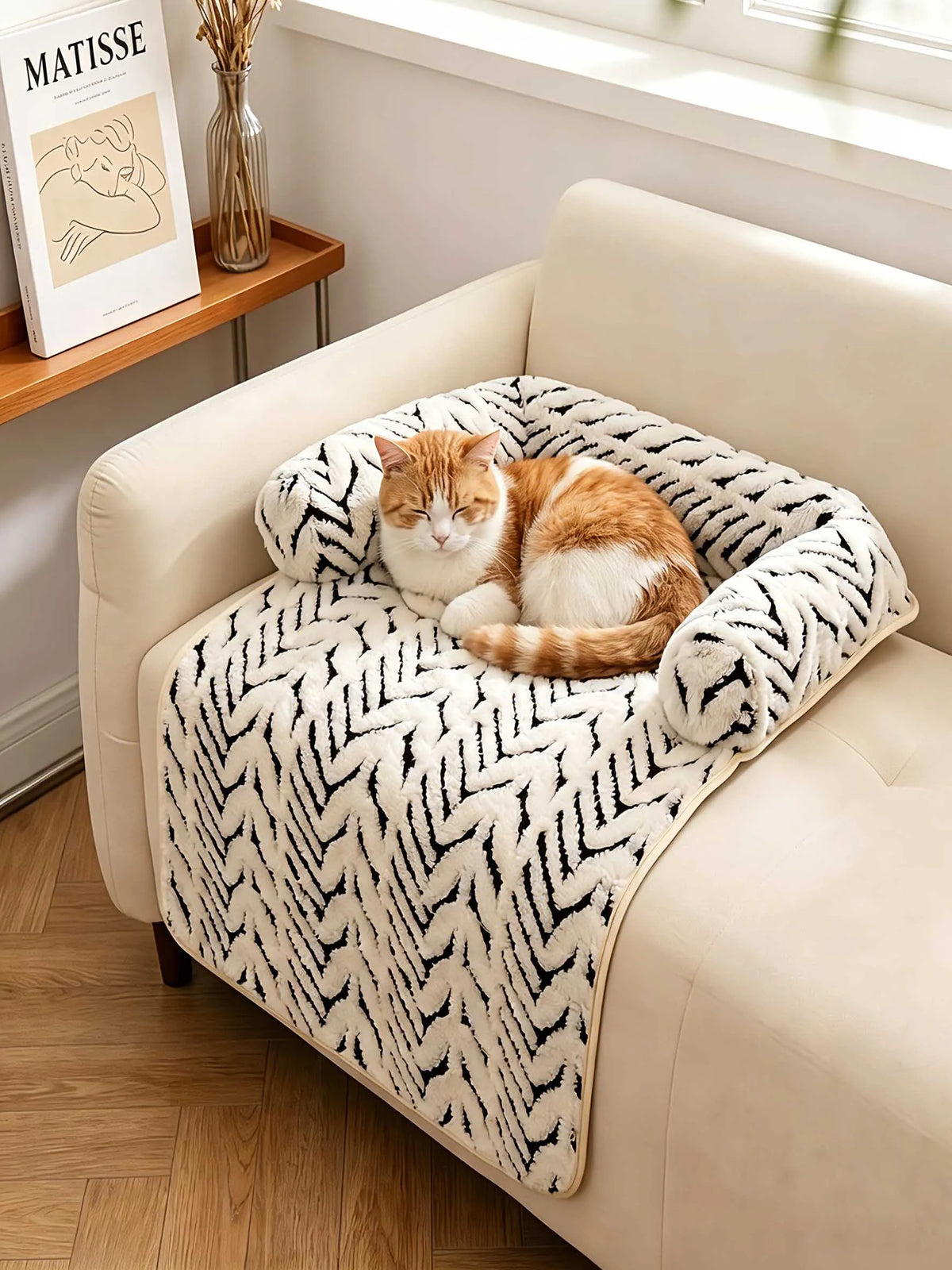 Sofá cama para perros y gatos con bordes laterales (imagen 2)