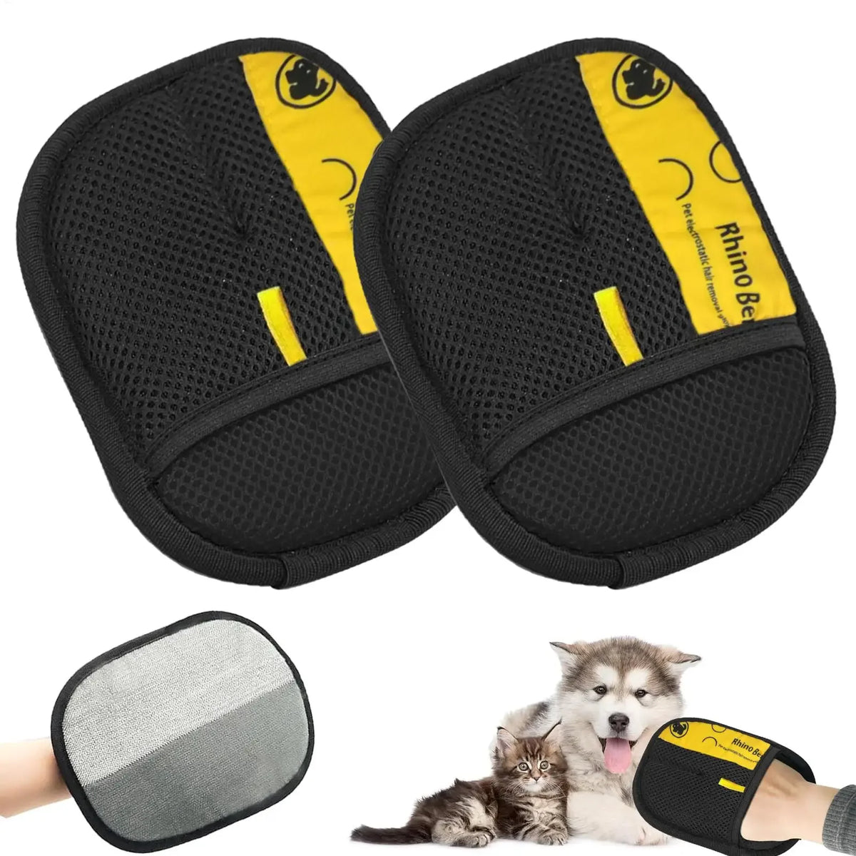 Guantes electrostáticos para quitar pelo de mascotas