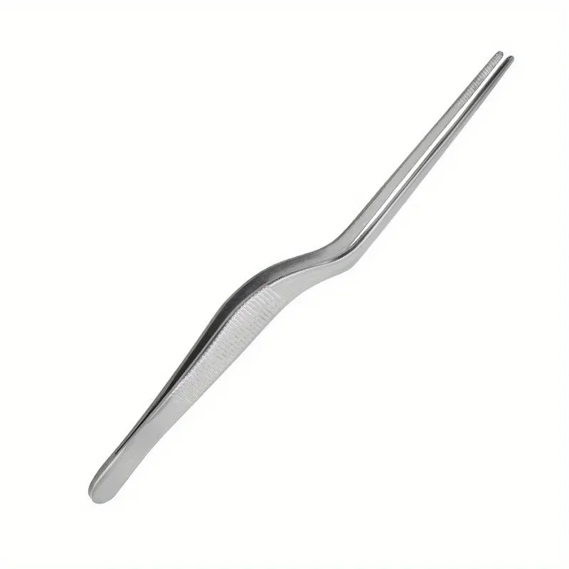 Pinza acodada de acero inoxidable para cocina y repostería (imagen 2)