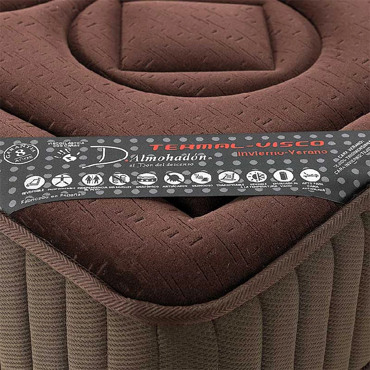 Colchon Thermal-visco Reversible Marrón 25 Cts (imagen 3)