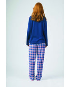 Pijama de Mujer Franela Cuadros Osito