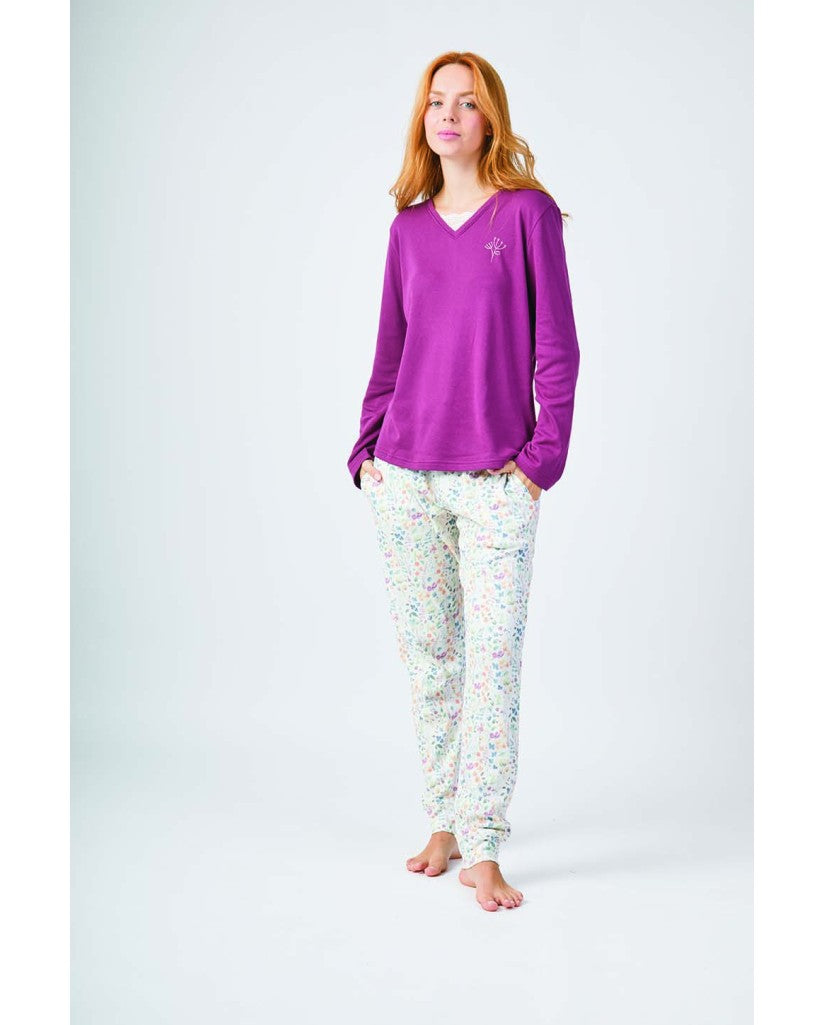 Pijama de Mujer Burdeos
