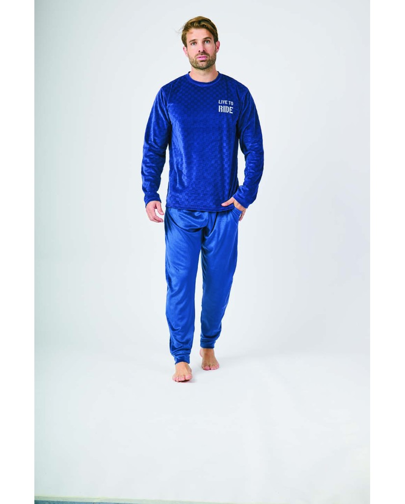 Pijama Terciopelo Hombre Live To Ride