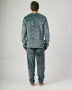 Pijama Coralina Hombre Verde Cuadros (imagen 2)