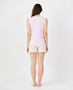 Pijama de Mujer Tirantes Malva Flores