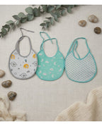 Pack 3 Baberos Animales Turquesa (imagen 2)