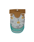 Pack 3 Baberos Animales Turquesa