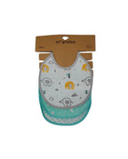 Pack 3 Baberos Animales Turquesa