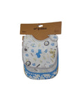 Pack 3 Baberos Impermeables Animales Azul