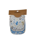 Pack 3 Baberos Impermeables Animales Azul