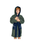 Albornoz de Rizo Infantil con Bolsillo Lateral, Modelo 2