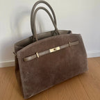 Bolso AMELIA BIG de ante italiano Zh Leather Bags