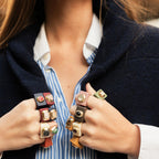 Anillo mujer mora con selenita ÉMOLO®