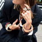 Anillo mujer marrón y aventurina ÉMOLO®
