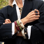 Anillo mujer marrón y aventurina ÉMOLO®