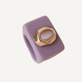 Anillo mujer mora con selenita ÉMOLO®